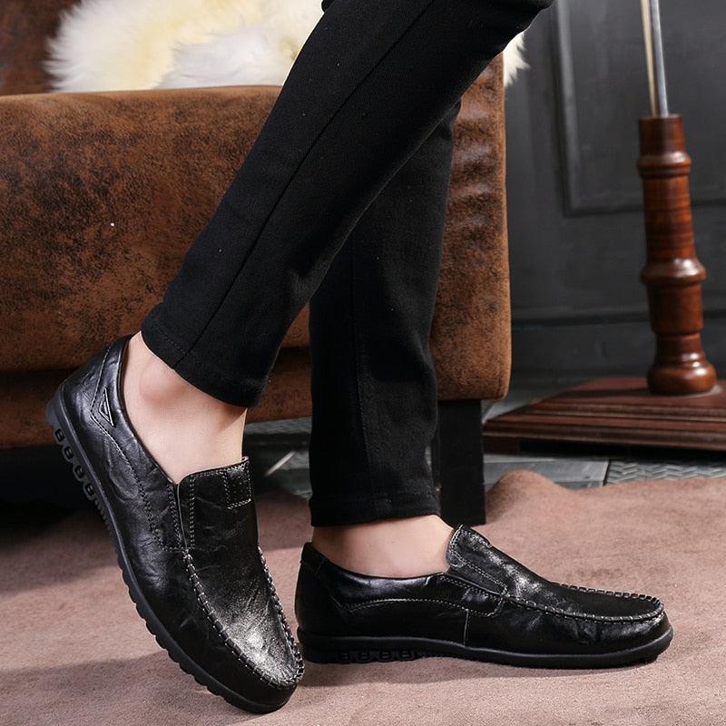 Sapato Mocassim de Couro Conti